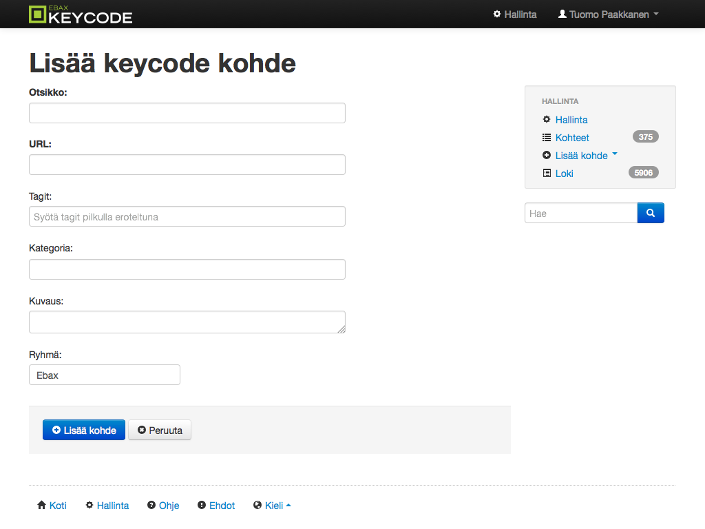 Keycode add keycode